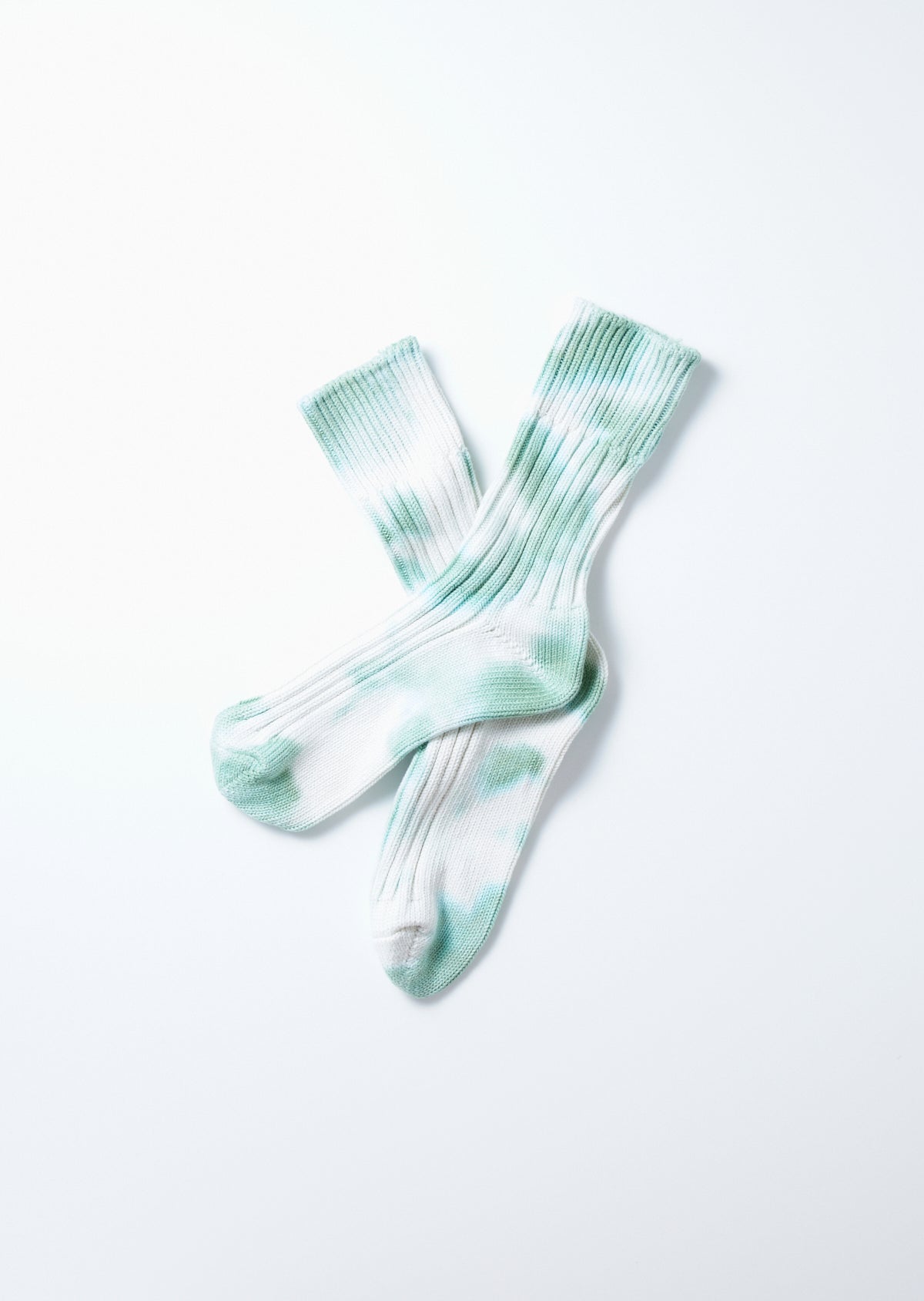 RoToTo CHUNKY RIBBED CREW SOCKS ”TIE DYE”