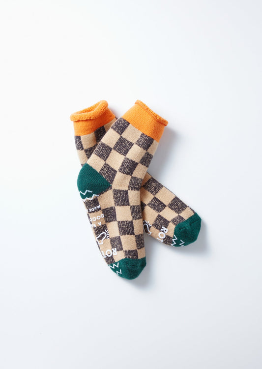 RoToTo PILE ROOM SOCKS ”CHECKERBOAD”