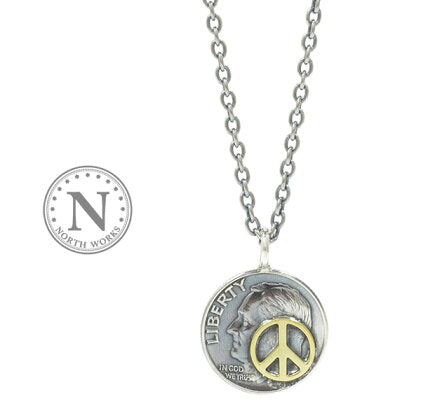 NORTH WORKS 10¢Brace Point Pendant NECKLACE N-303