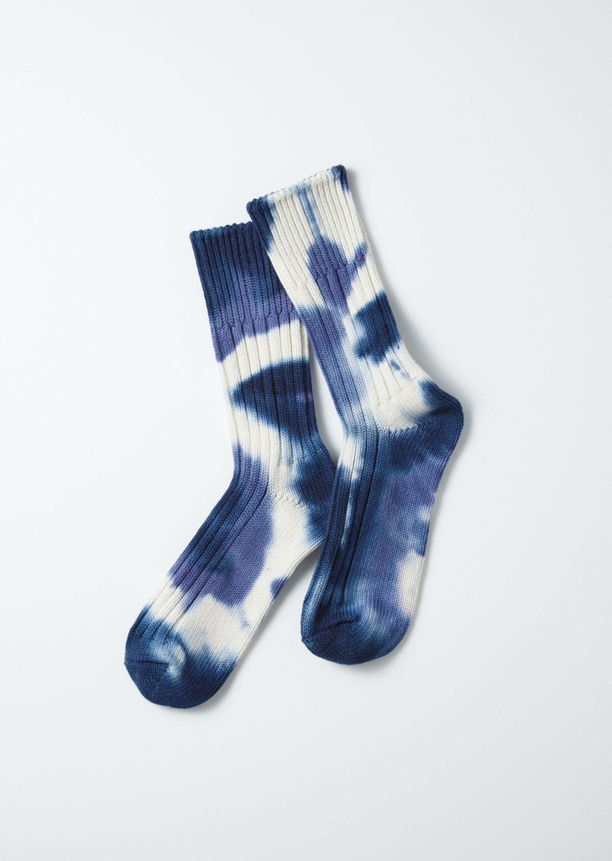 RoToTo CHUNKY RIBBED CREW SOCKS ”TIE DYE”