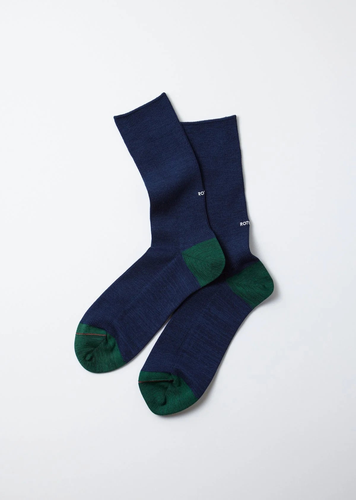 RoToTo ORGANIC COTTON & RECYCLE POLYESTER RIBBED CREW SOCKS