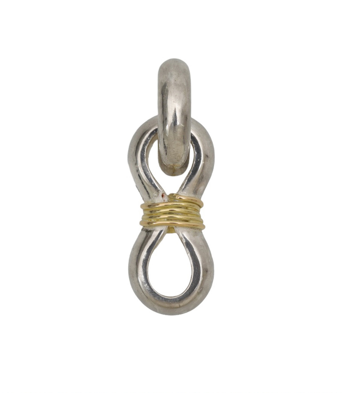 LARRY SMITH LUCK PENDANT (18K GOLD ACCENT)