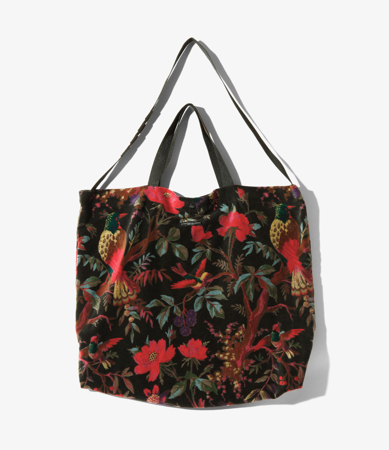 Engineered Garments Carry All Tote - Bird Print Velveteen