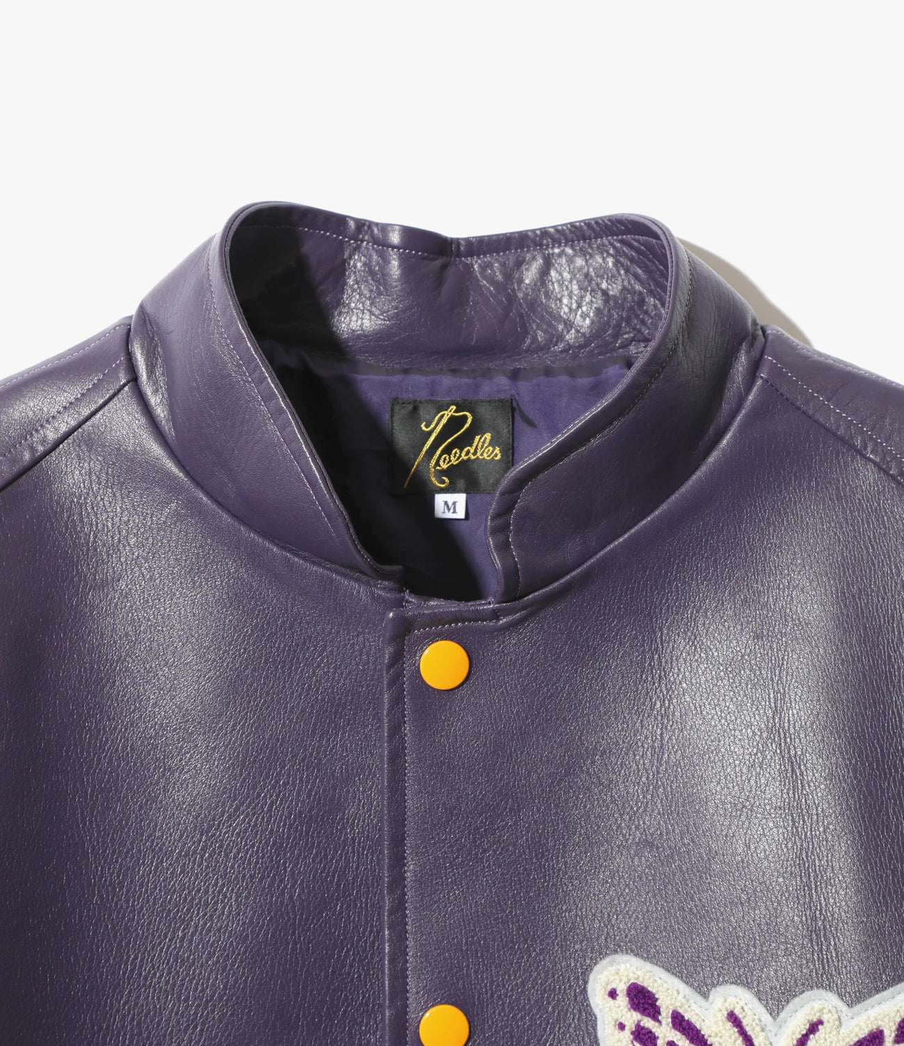 Needles Letterman Jacket - Cowhide Lthr.