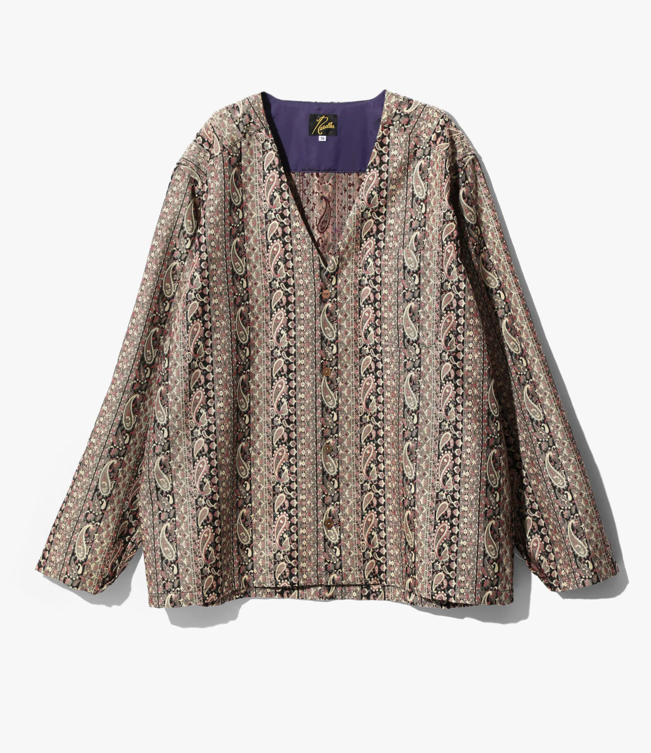 Needles V Neck Shirt - Paisley Stripe Jq. – unexpected store