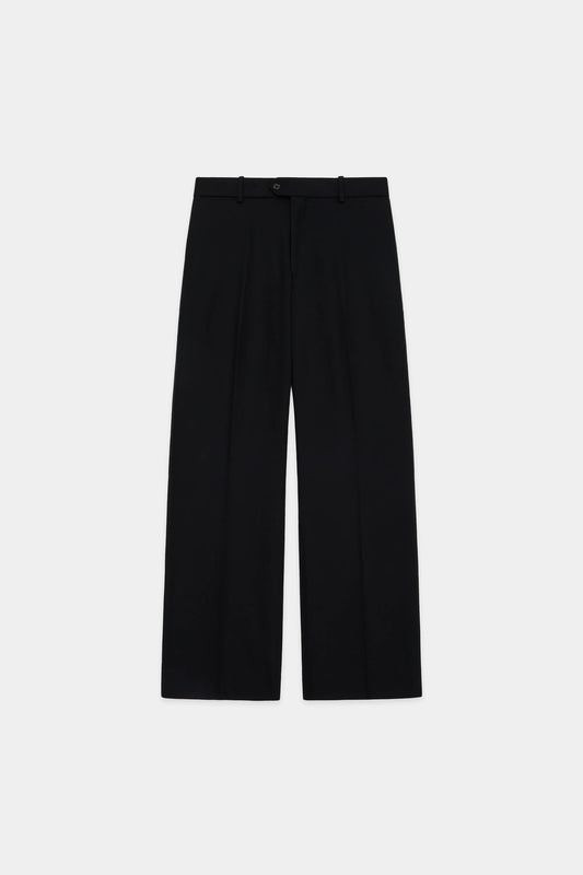 MARKAWARE ORGANIC COTTON SURVIVAL CLOTH FLAT FRONT FLARED TROUSERS