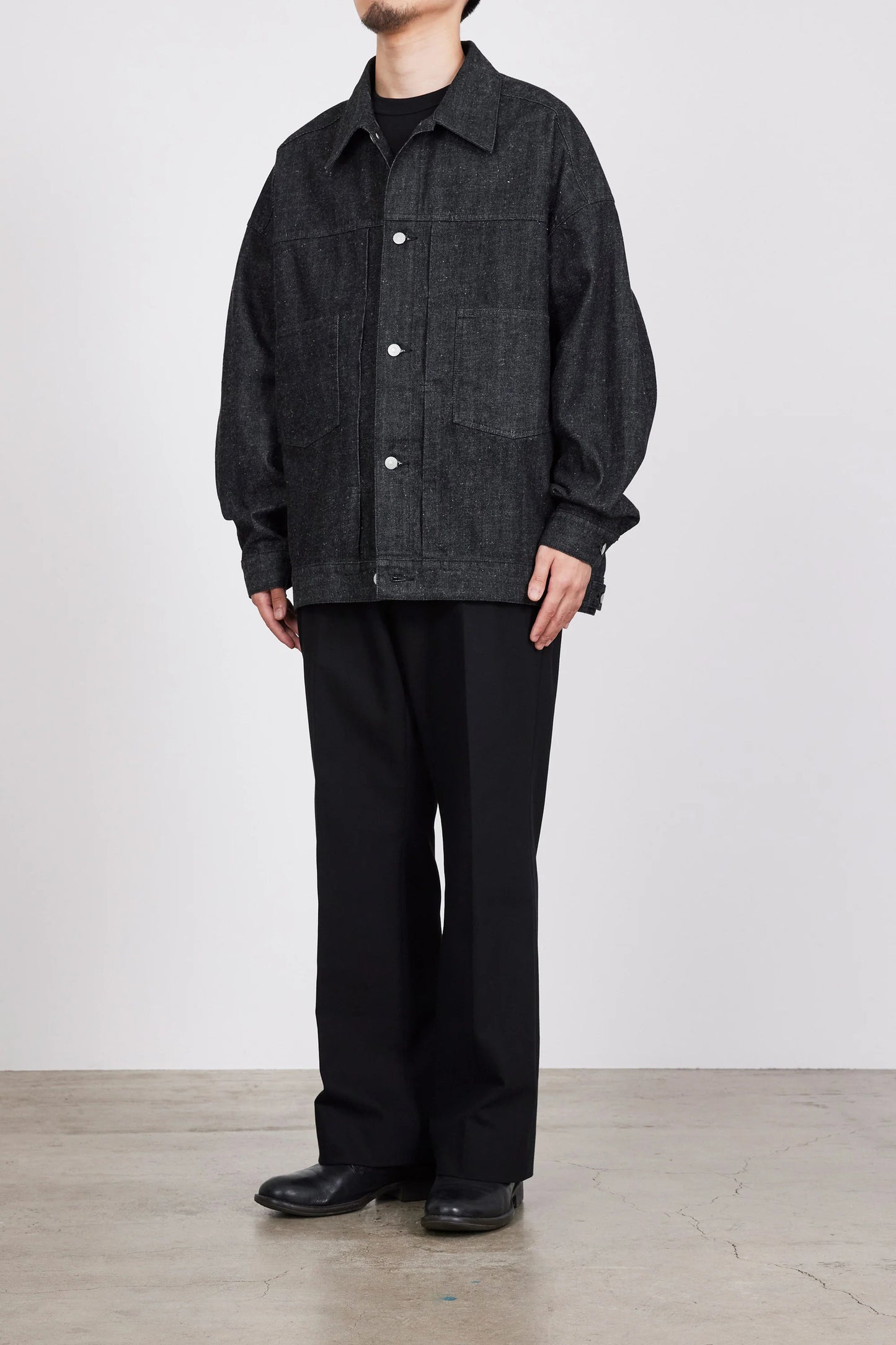 MARKAWARE ORGANIC COTTON SURVIVAL CLOTH FLAT FRONT FLARED TROUSERS