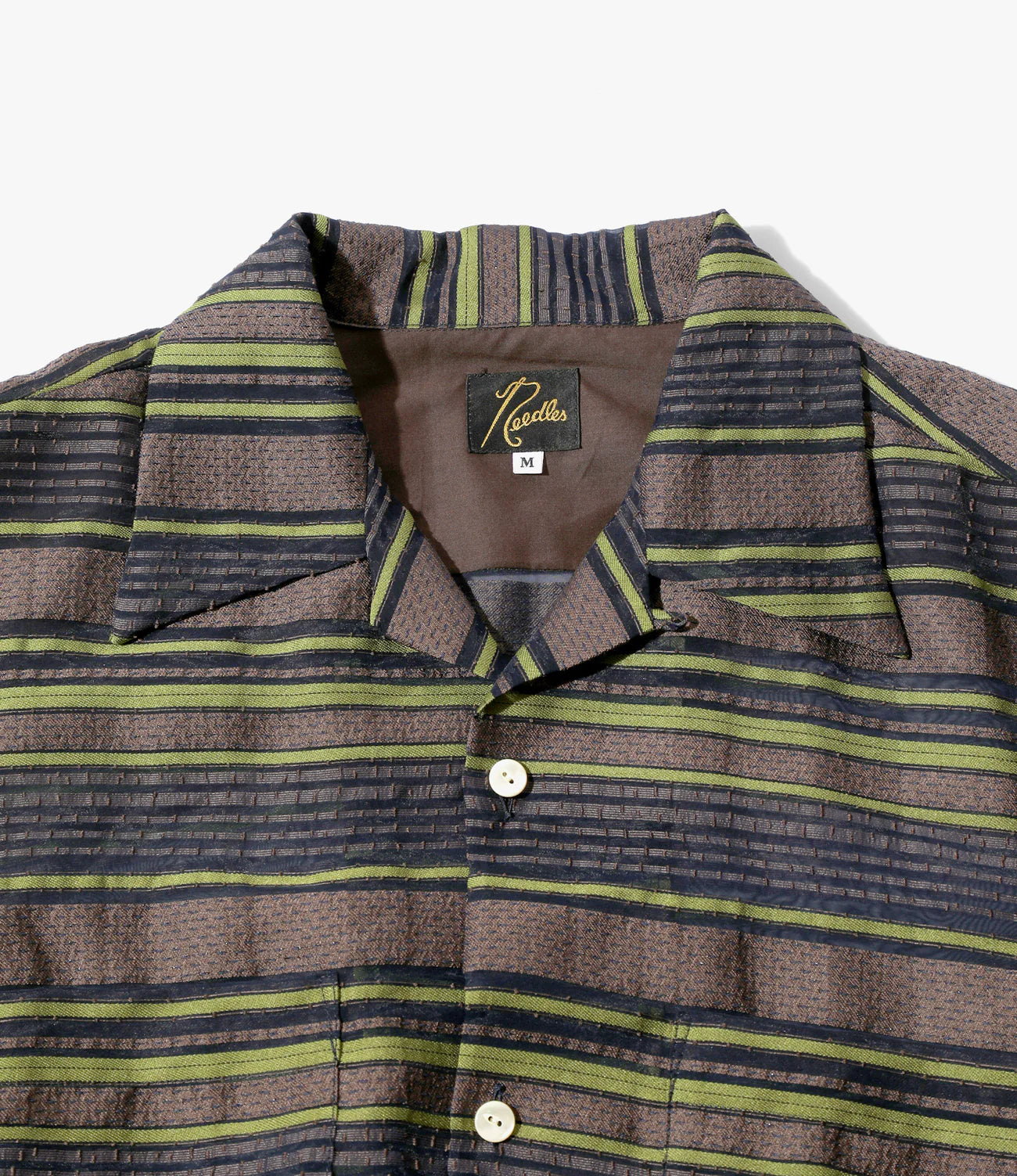 Needles S/S One-Up Shirt - PE/CU/N/C/R Chiffon Stripe Jq.