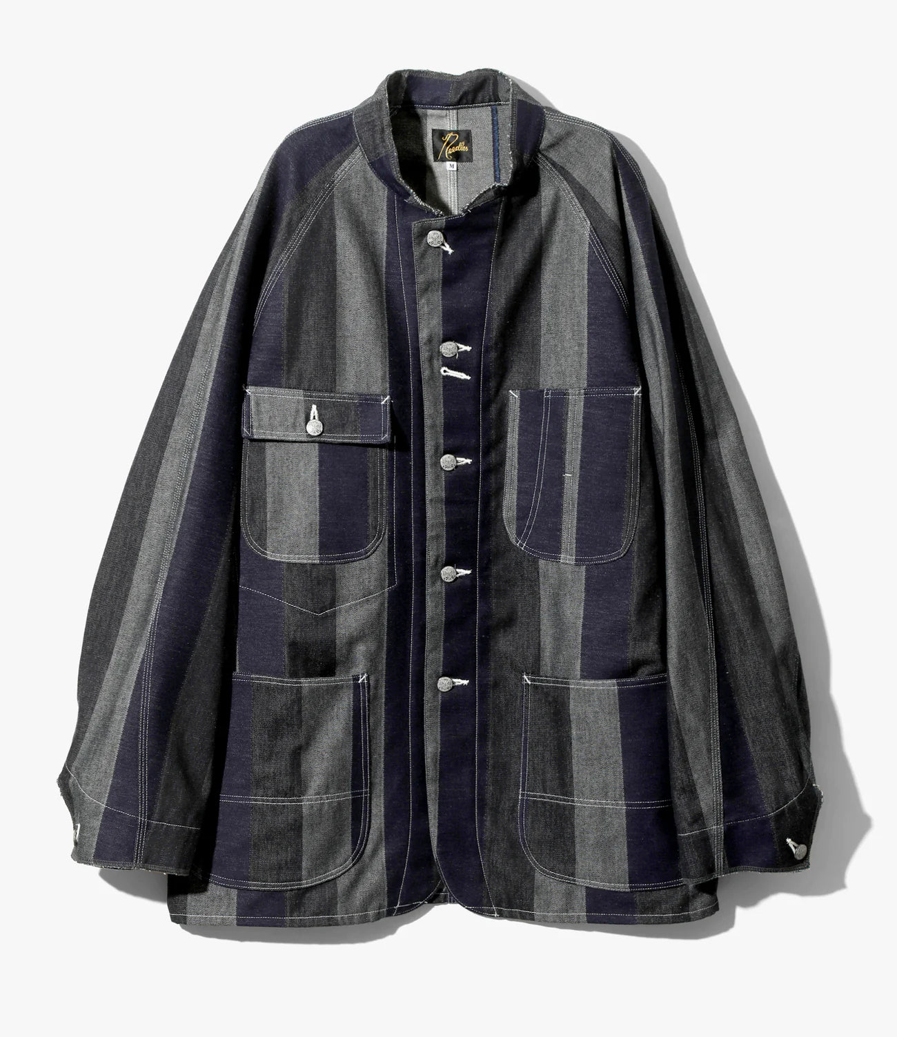 Needles Chore Coat - 10oz Denim / Stripe Jq.