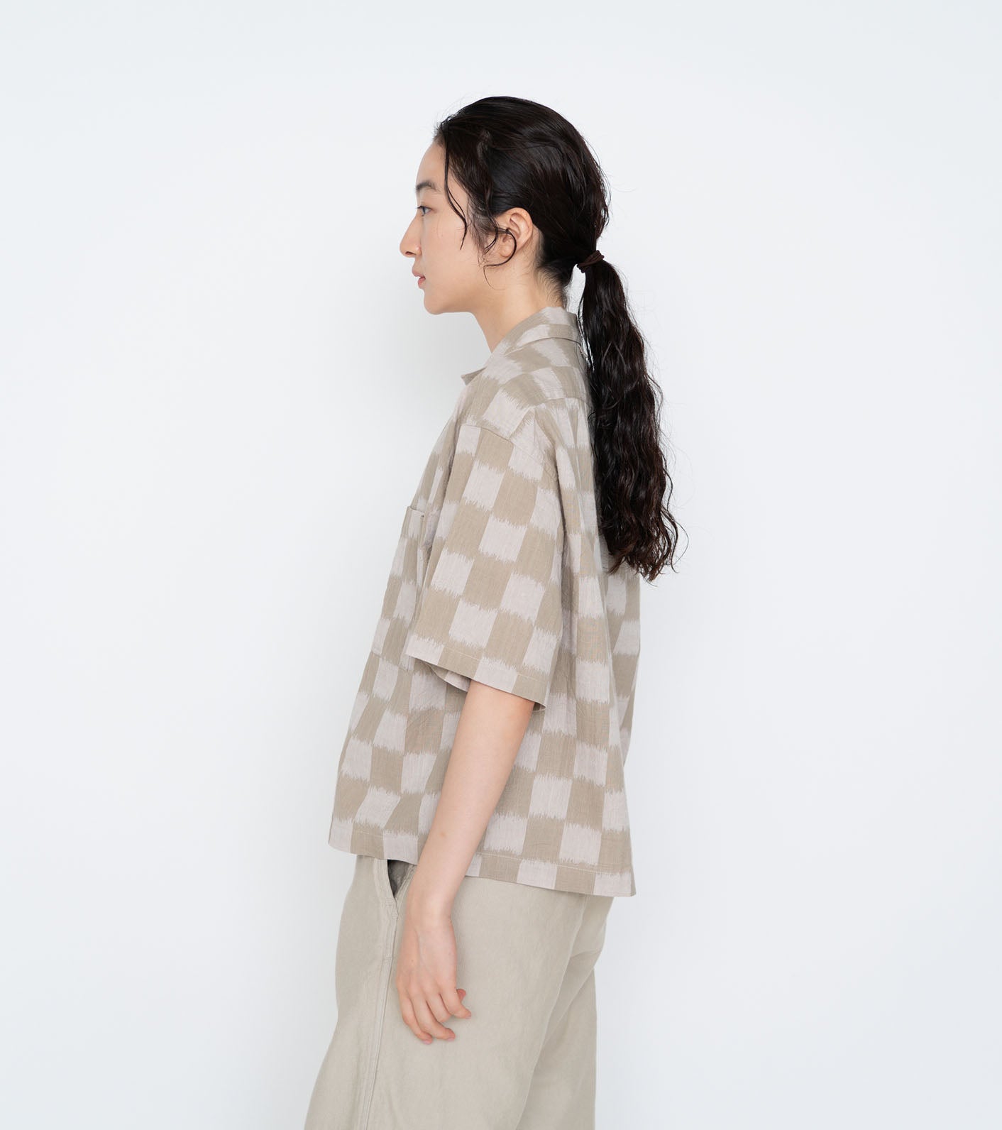 THE NORTH FACE PURPLE LABEL Open Collar Checkerboard Field S/S Shirt