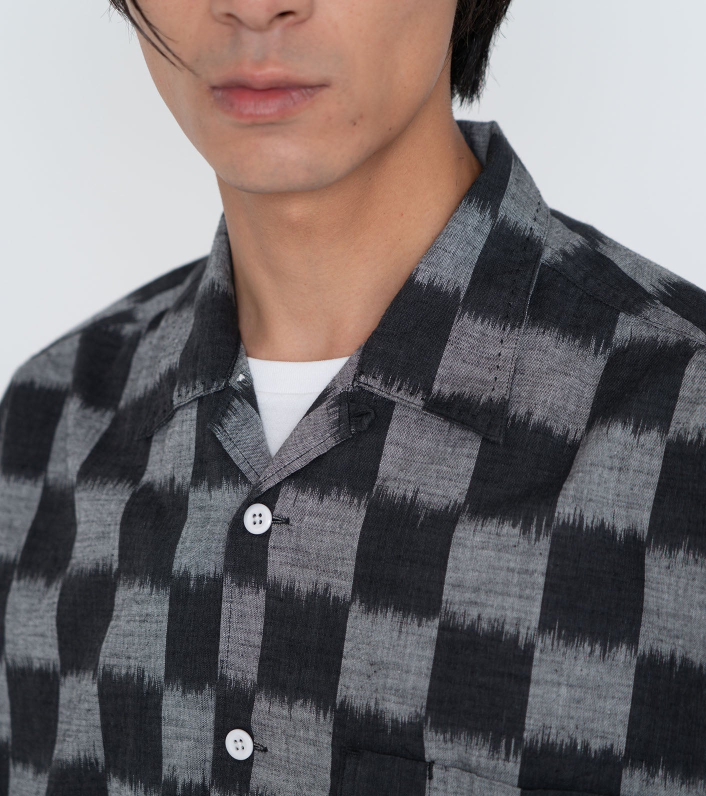 THE NORTH FACE PURPLE LABEL Open Collar Checkerboard Field S/S Shirt