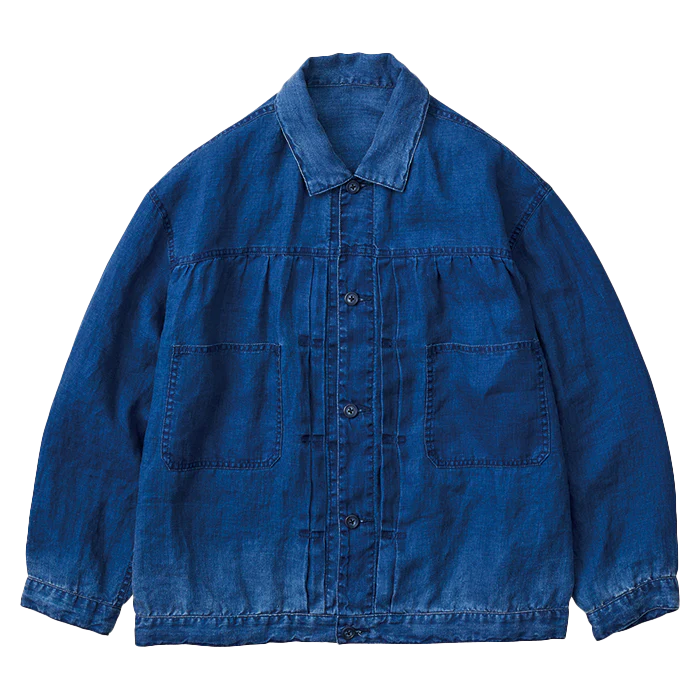 Porter Classic INDIGO LINEN SHORT JACKET – unexpected store Porter Classic INDIGO LINEN SHORT JACKET – unexpected store