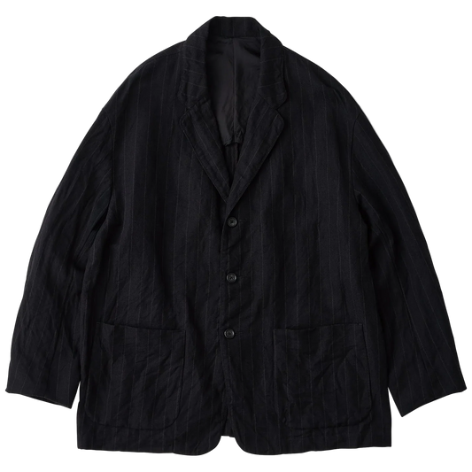 Porter Classic PIN STRIPE LINEN COTTON CLASSIC JACKET