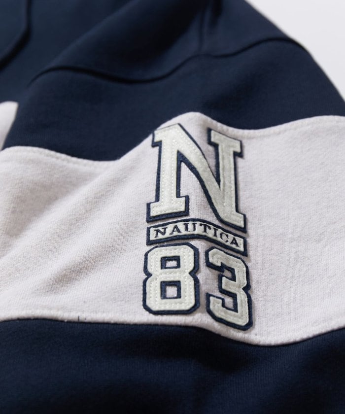 NAUTICA JAPAN Panel Border Sweat Hoodie