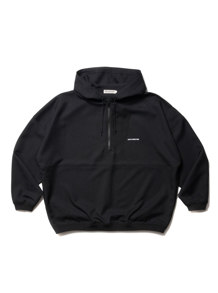 COOTIE PRODUCTIONS POLYESTER TWILL HALF ZIP HOODIE – unexpected store
