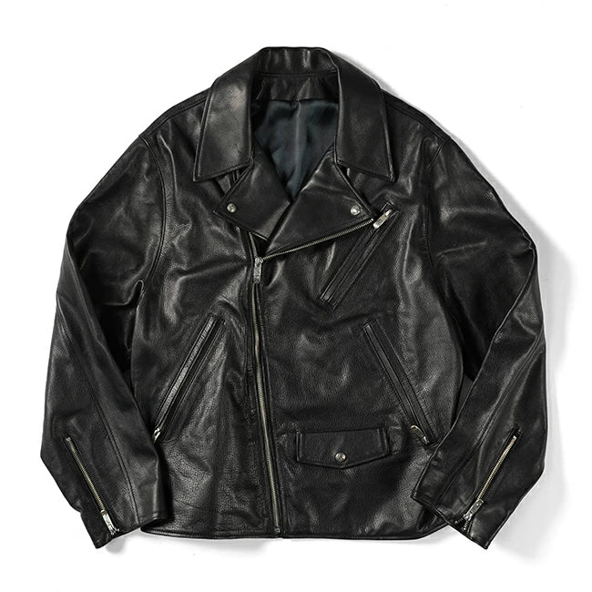 PORTER CLASSIC PC RIDERS JACKET W/LOVE&PEACE SILVER