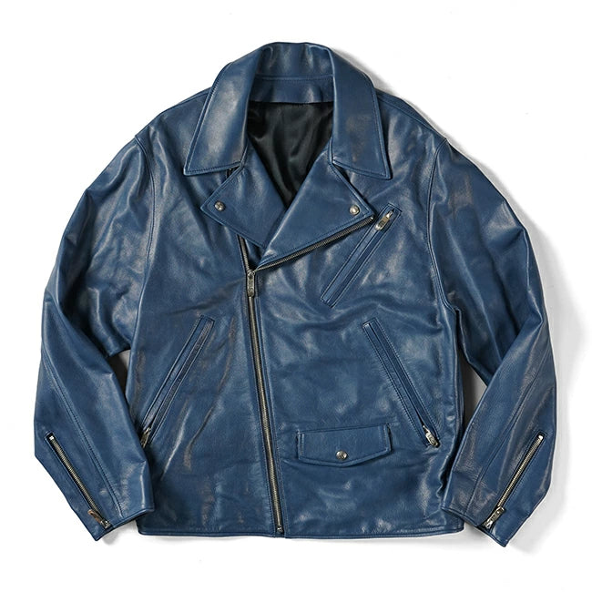 PORTER CLASSIC PC RIDERS JACKET W/LOVE&PEACE SILVER