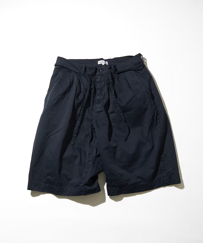 CAHLUMN Extra Long Staple Organic Cotton 2 Tuck Chino Shorts