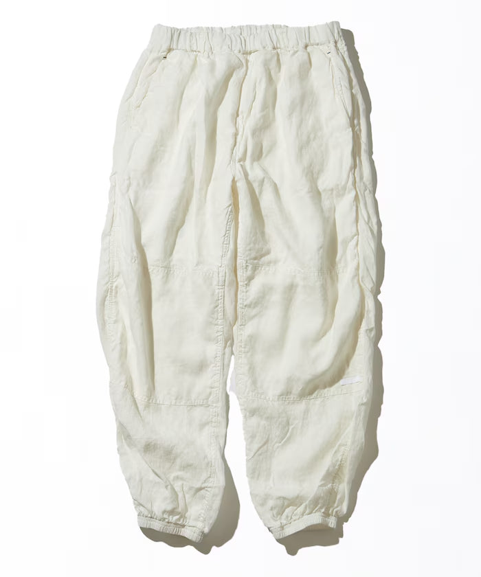 CAHLUMN Linen Gym Pant ブラック XXL CAHLUMN Belgium Linen Gym Tapered Pant 1.2 – unexpected store