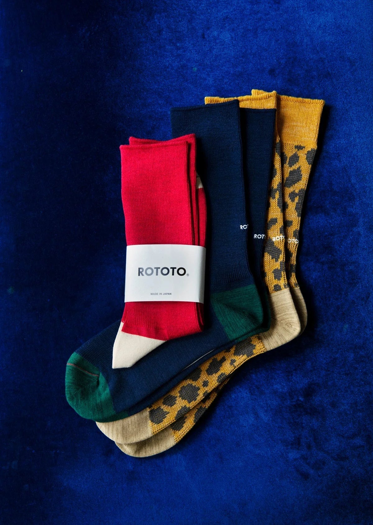 RoToTo ORGANIC COTTON & RECYCLE POLYESTER RIBBED CREW SOCKS