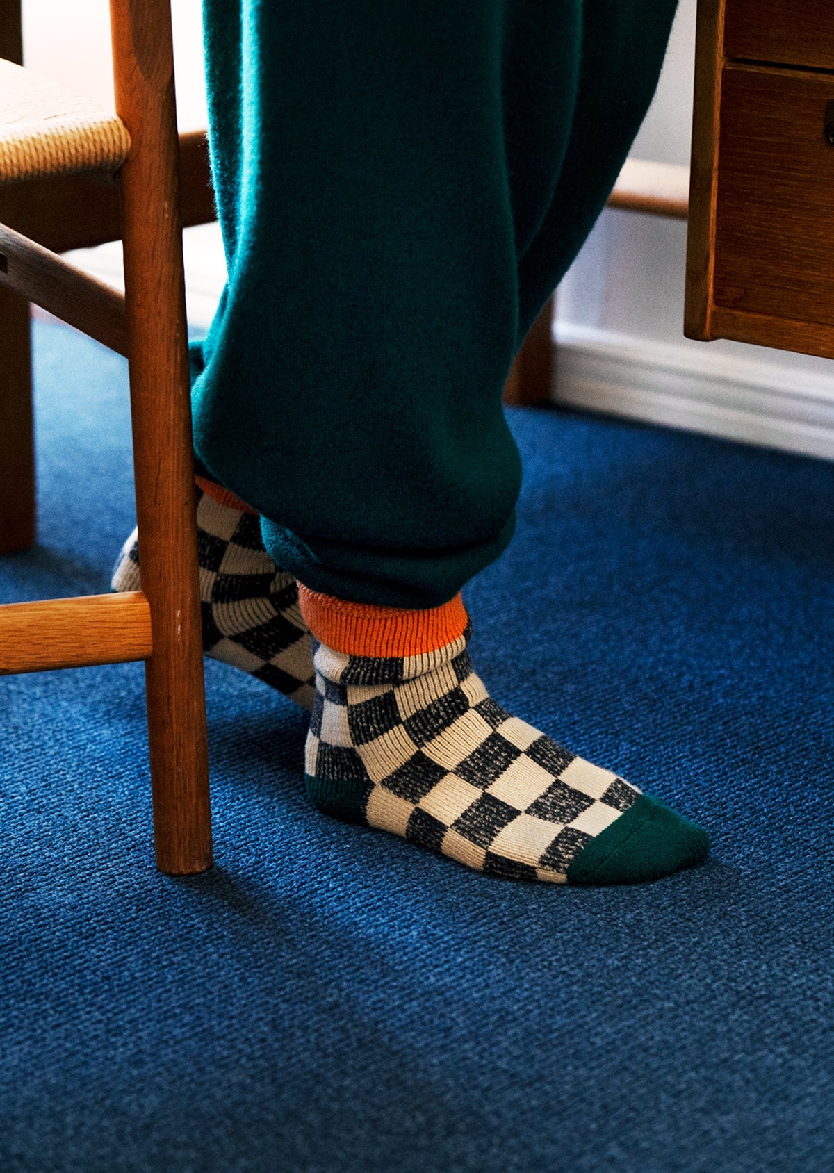 RoToTo PILE ROOM SOCKS ”CHECKERBOAD”