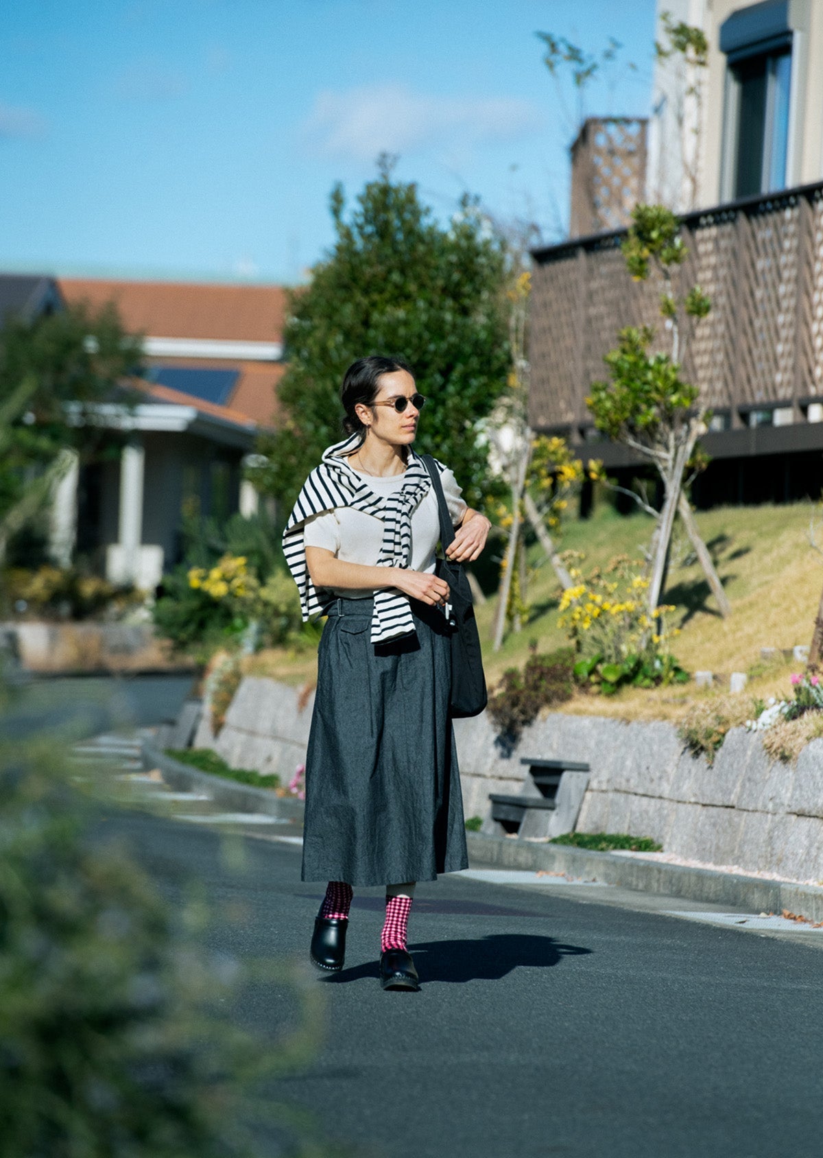 RoToTo GINGHAM CHECK SOCKS