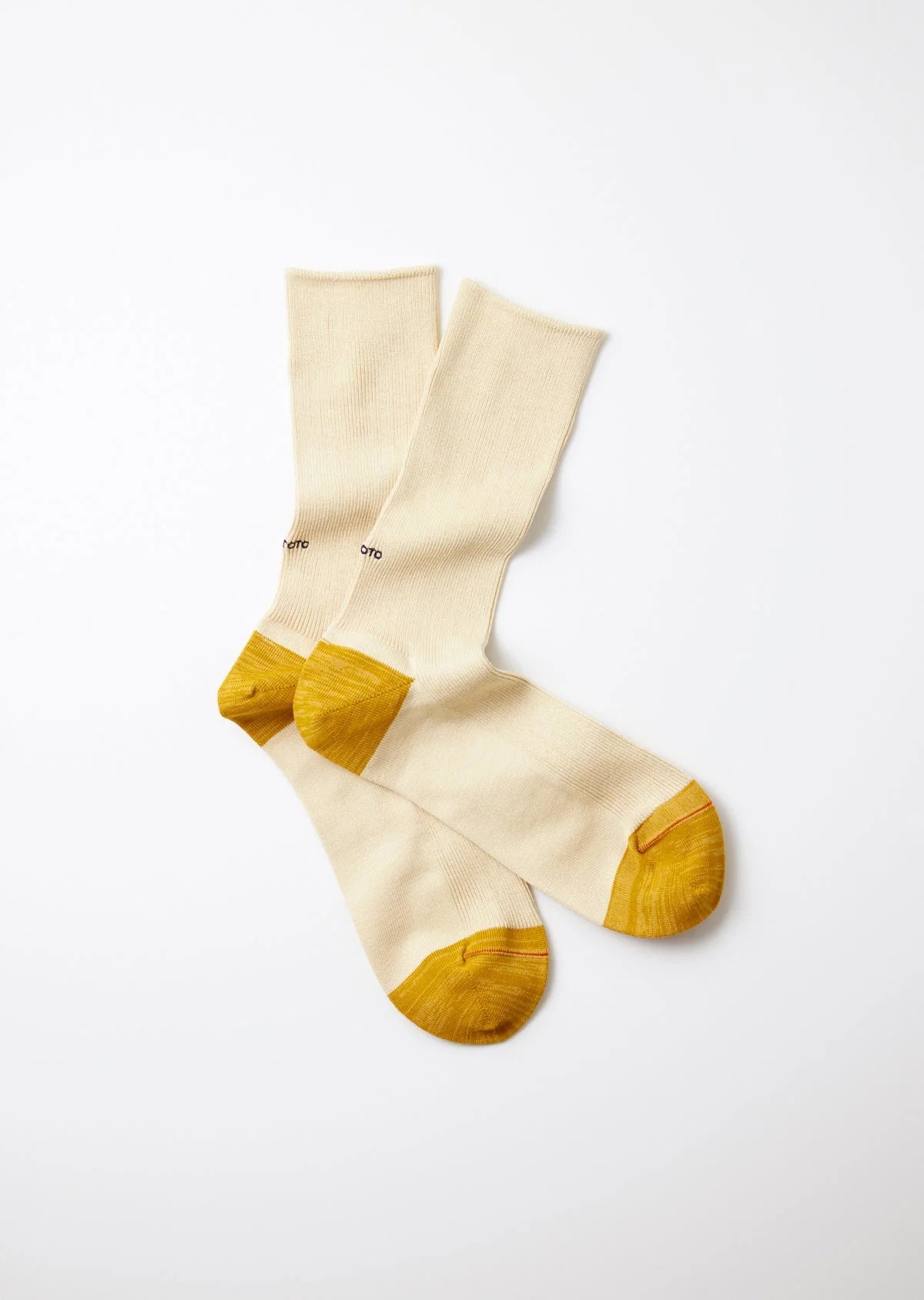 RoToTo ORGANIC COTTON & RECYCLE POLYESTER RIBBED CREW SOCKS
