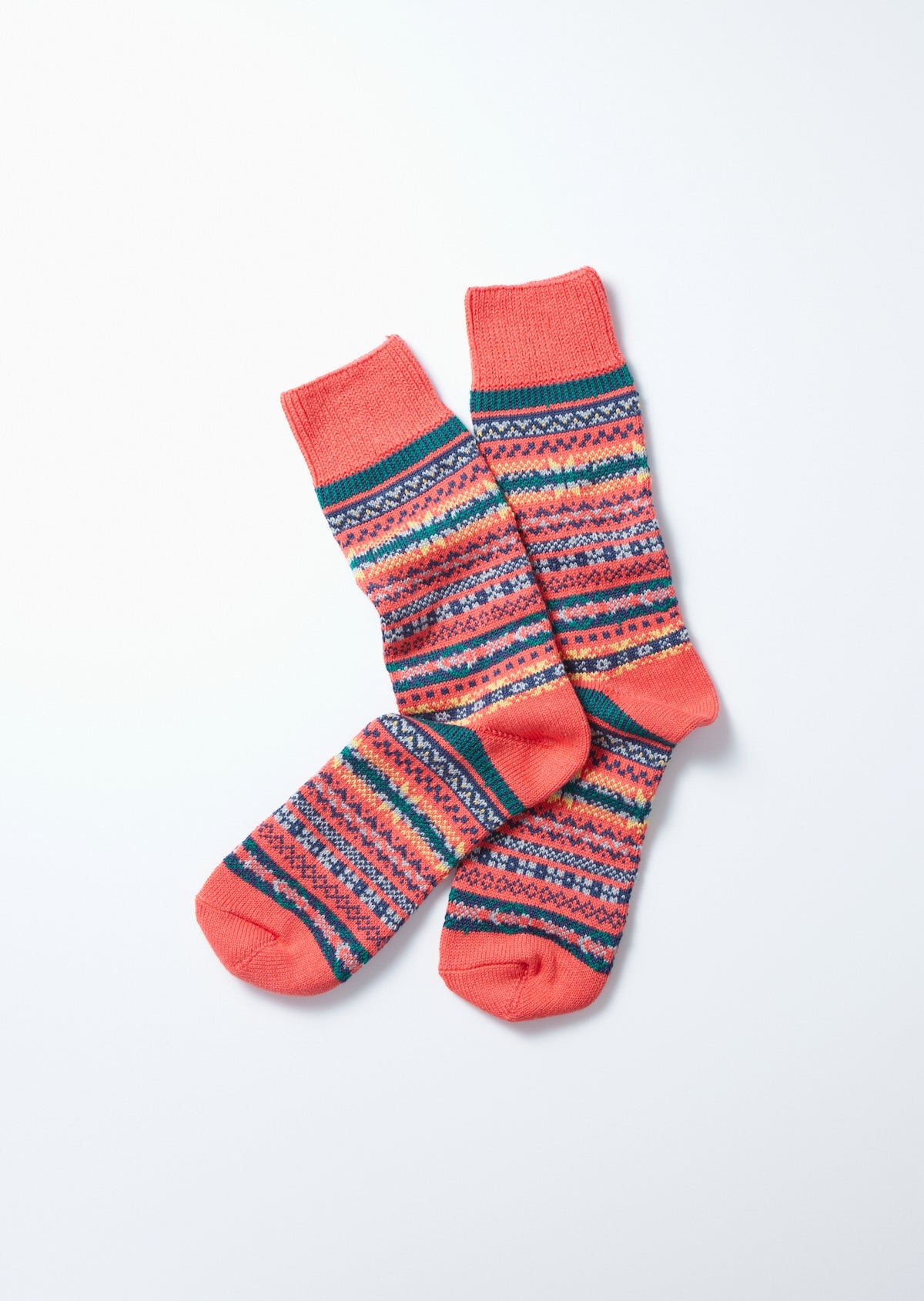 RoToTo JACQUARD CREW SOCKS ”FAIRISLE”