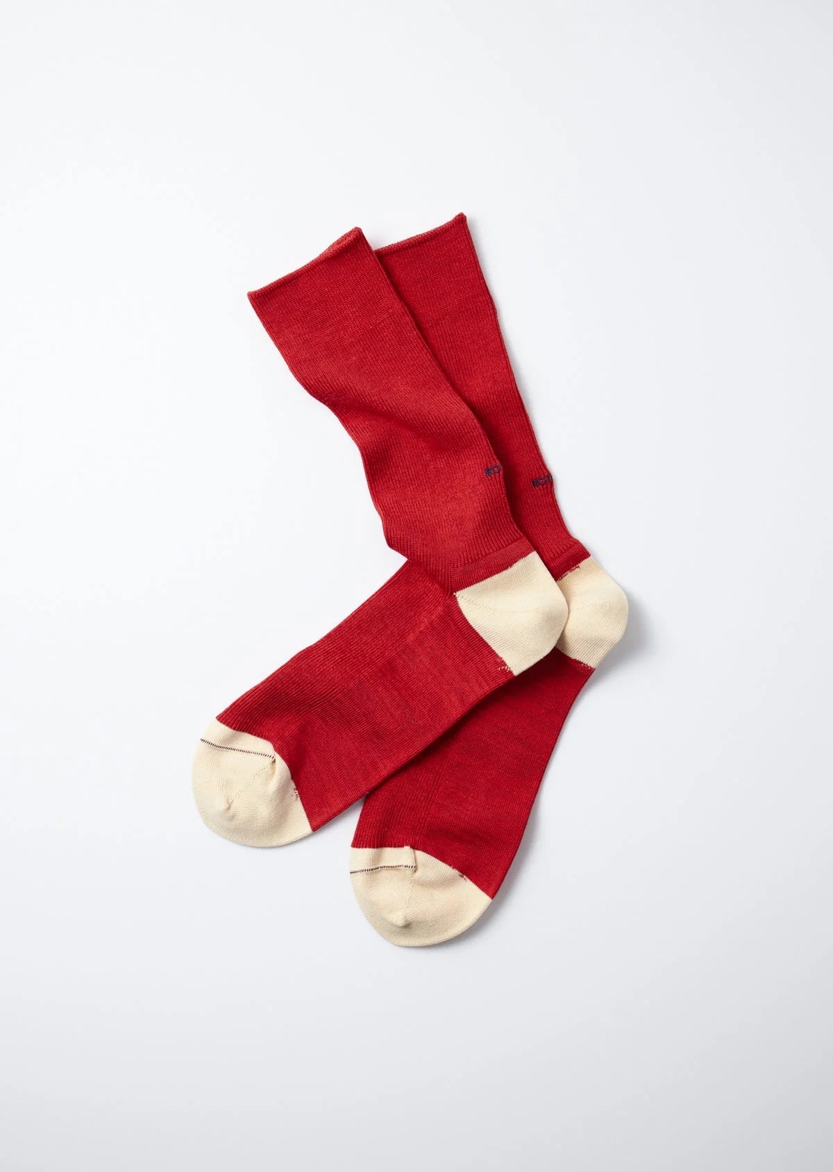 RoToTo ORGANIC COTTON & RECYCLE POLYESTER RIBBED CREW SOCKS