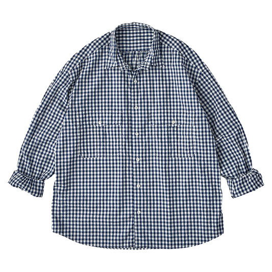 Porter Classic ROLL UP GINGHAM CHECK SHIRT