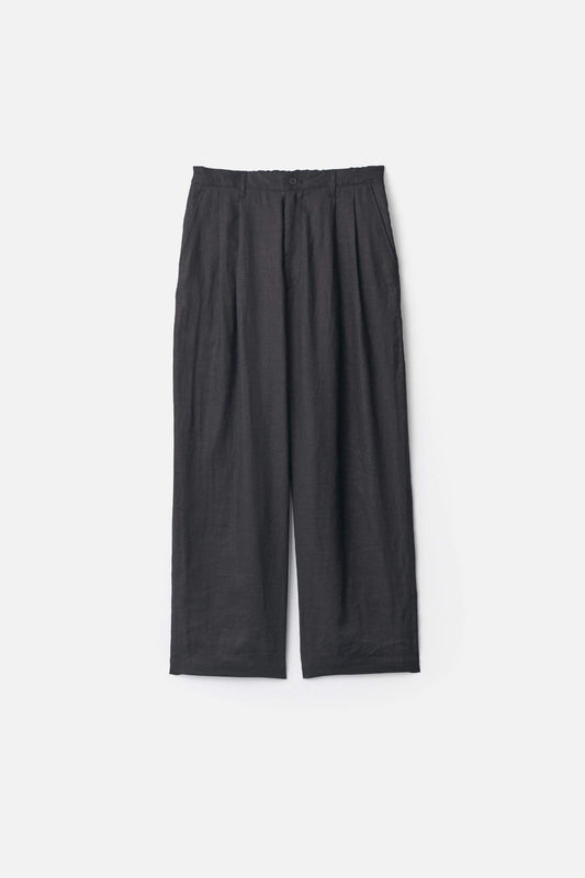 ssstein LIGHT LINEN WIDE EASY TROUSERS