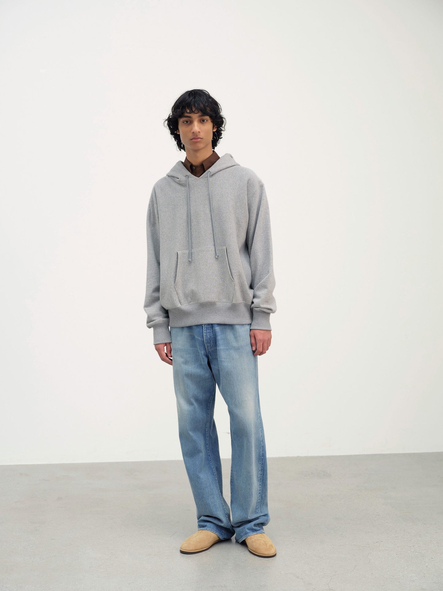 AURALEE SMOOTH SOFT BD SWEAT P/O PARKA