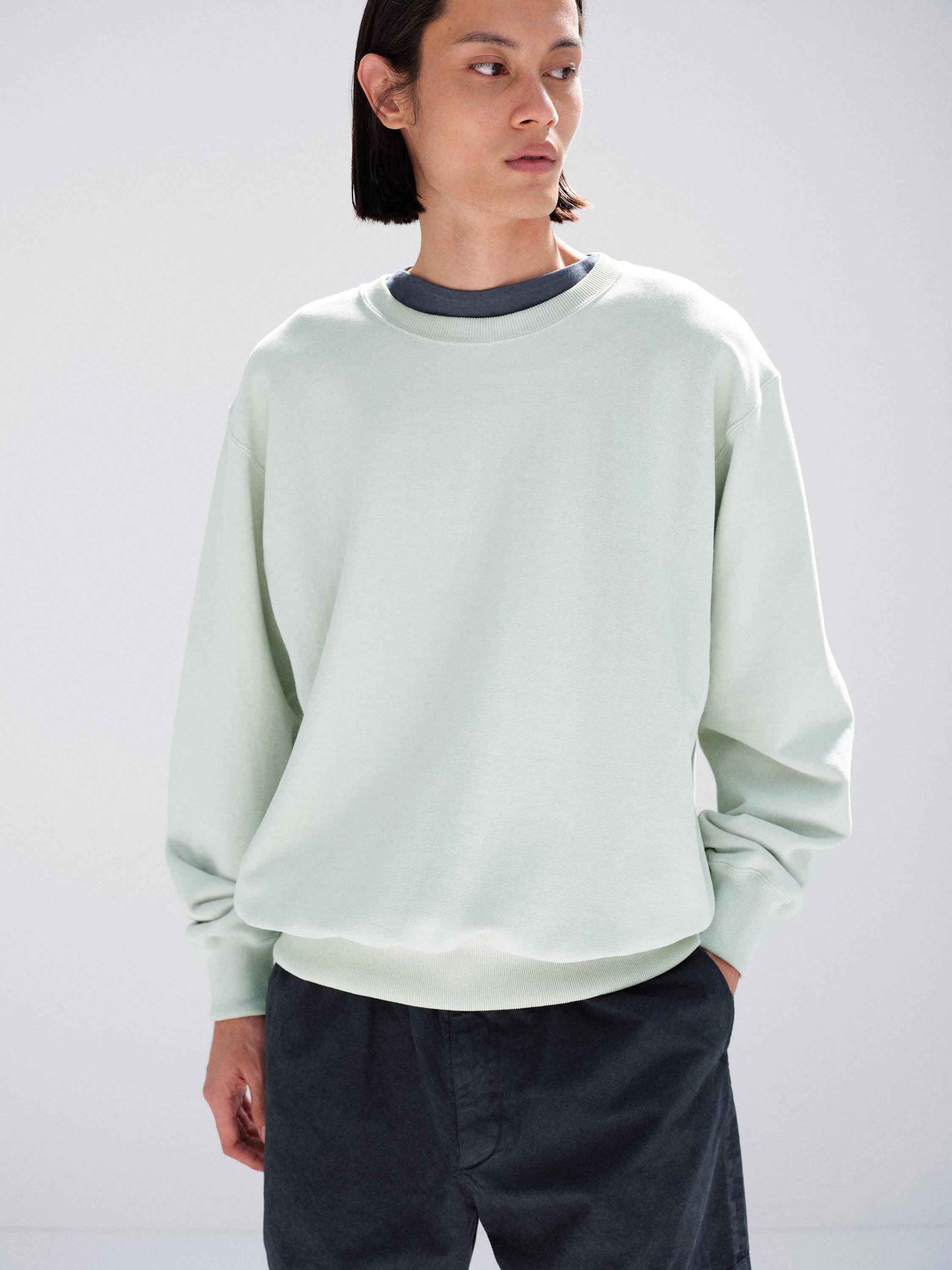 AURALEE SMOOTH SOFT BD SWEAT P/O