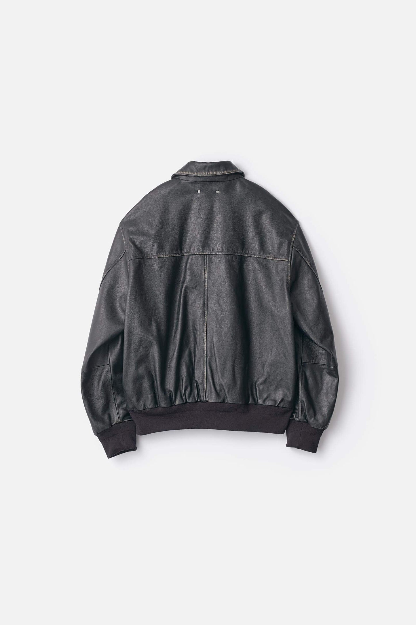 ssstein Cow Leather Vintage Flight Jacket