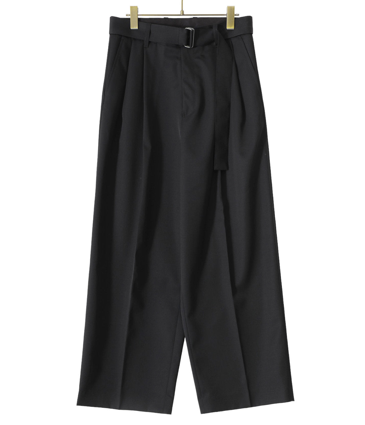 stein BELTED WIDE STRAIGHT TROUSERS – unexpected store