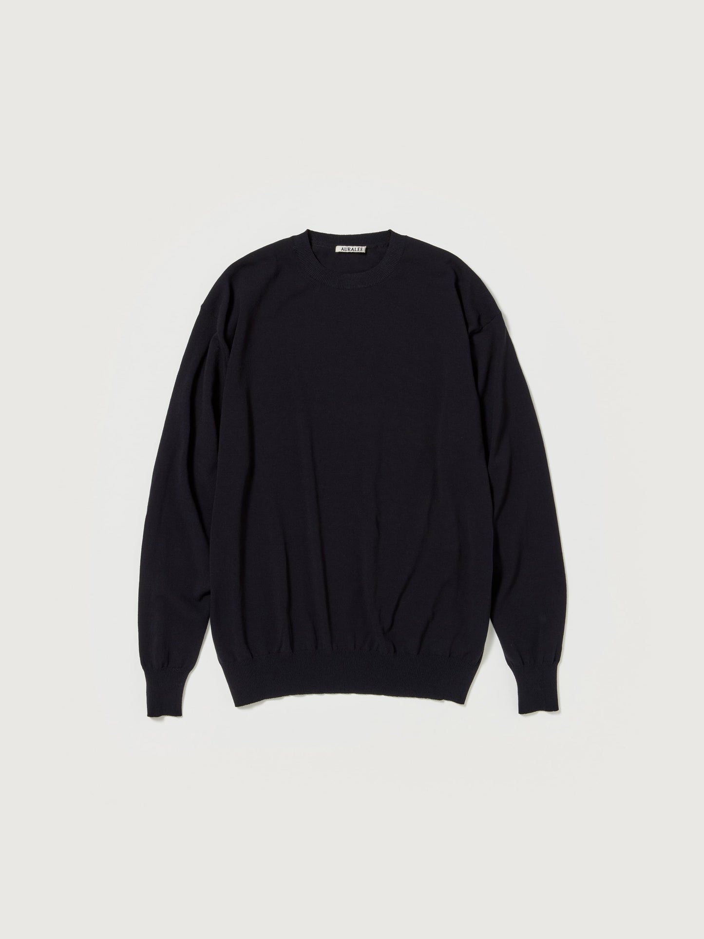 AURALEE SUPER HARD TWIST WOOL KNIT P/O