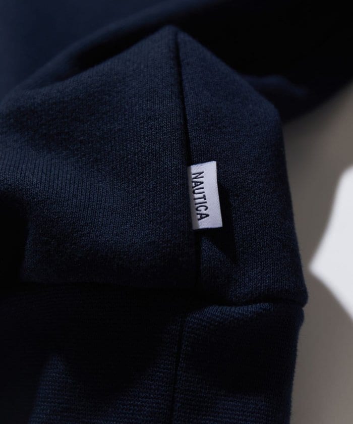 NAUTICA JAPAN Small Patch Logo Cadet Collar Sweatshirt