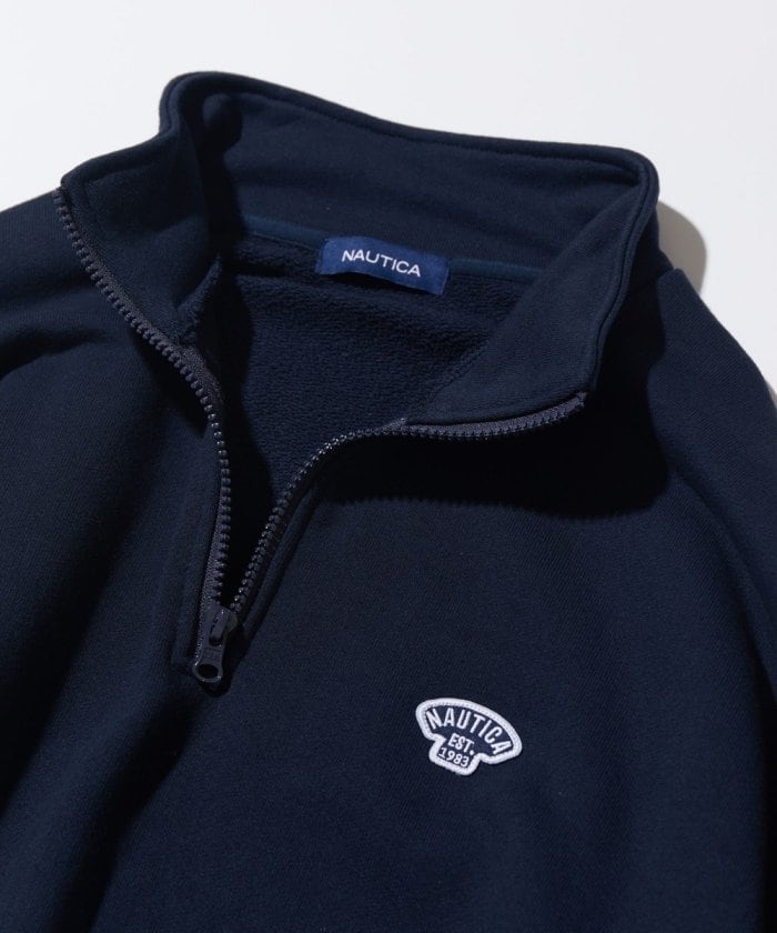 NAUTICA JAPAN Small Patch Logo Cadet Collar Sweatshirt
