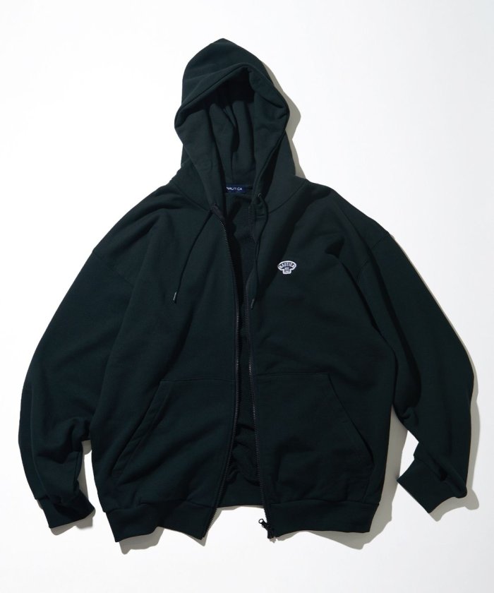 NAUTICA JAPAN Small Patch Logo Full Zip Sweat Hoodie