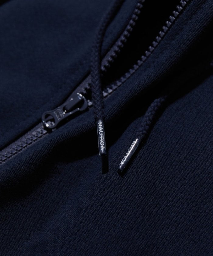 NAUTICA JAPAN Small Patch Logo Full Zip Sweat Hoodie