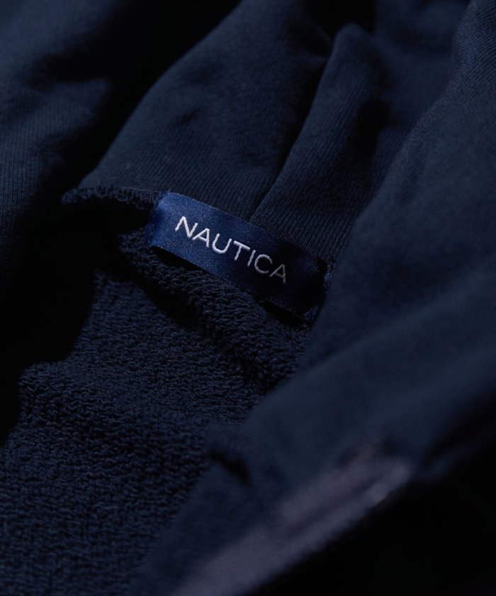 NAUTICA JAPAN Small Patch Logo Full Zip Sweat Hoodie