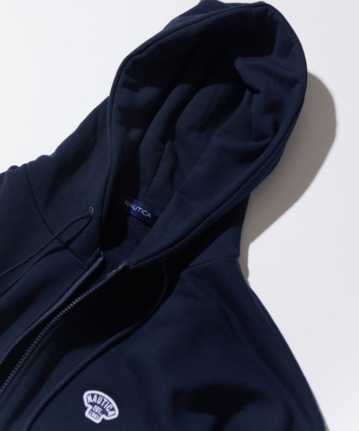 NAUTICA JAPAN Small Patch Logo Full Zip Sweat Hoodie