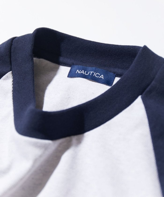 NAUTICA JAPAN Small Patch Logo Raglan Tee