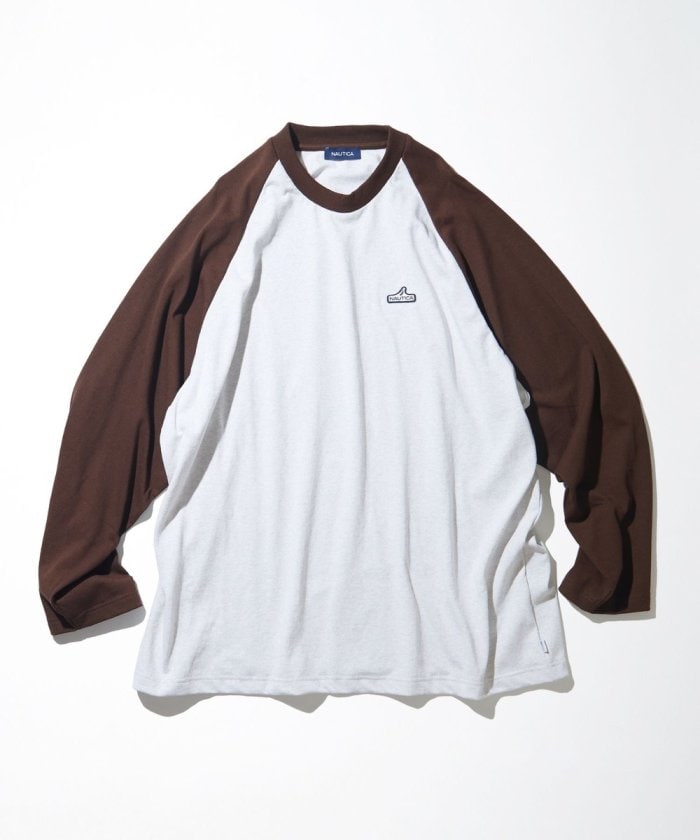 NAUTICA JAPAN Small Patch Logo Raglan Tee