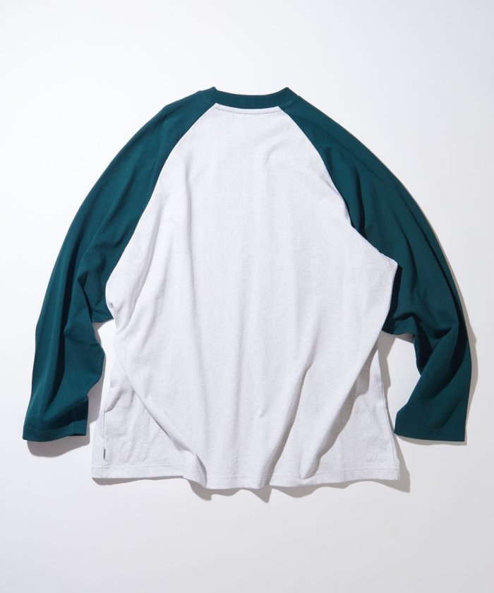 NAUTICA JAPAN Small Patch Logo Raglan Tee