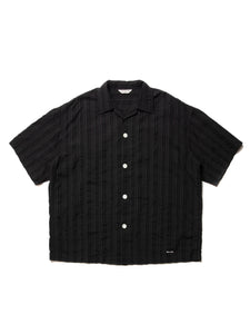 COOTIE PRODUCTIONS STRIPE SUCKER CLOTH OPEN COLLAR S/S SHIRT