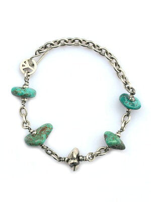 SunKu Turquise Chain & Beads Bracelet SK-027-TAQ