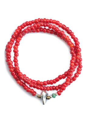 SunKu 39 White Heart Beads Necklace & Bracelet SK-002