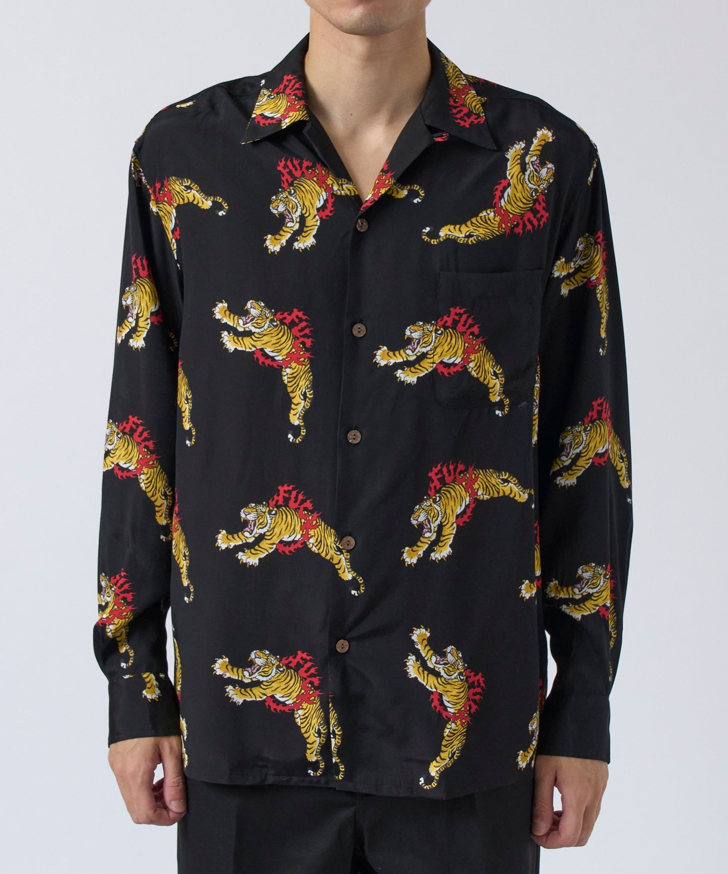 WACKO MARIA TIM LEHI HAWAIIAN SHIRT L/S