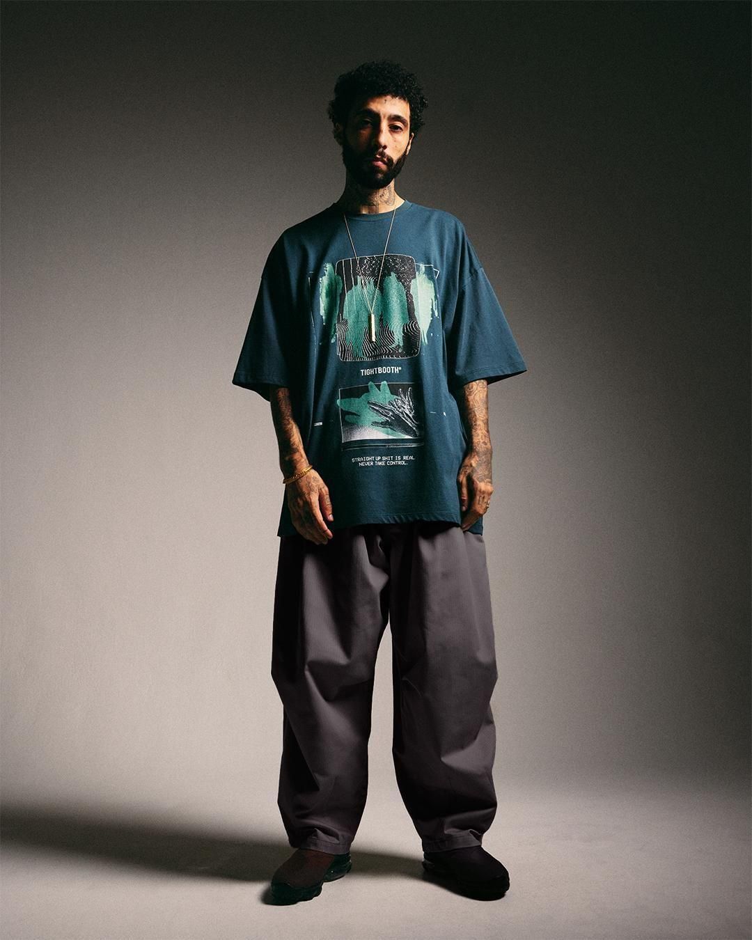 TIGHTBOOTH HERRINGBONE BALLOON PANTS